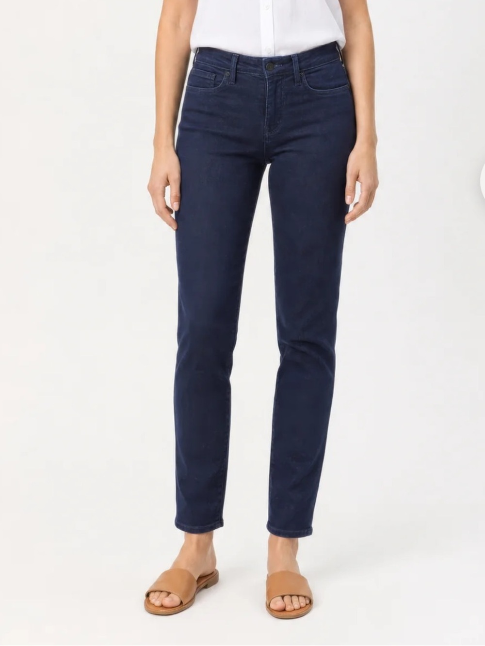 NEW! NYDJ Not Your Daughter Jeans Sheri Slim LiftxTuck Size 10 x 30 Dark Wash